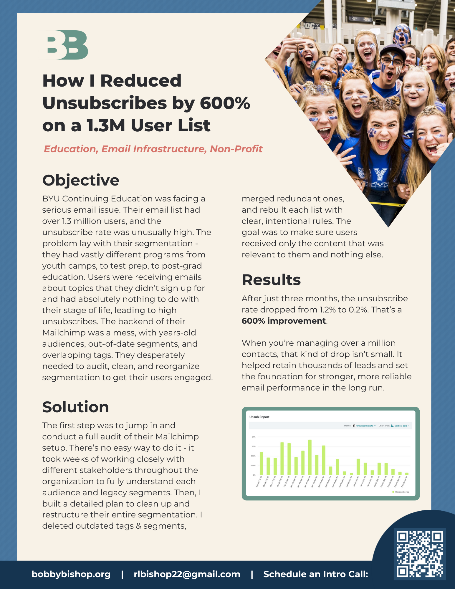 Case Study: How I Reduced Unsubscribes by 600% on a 1.3M User List